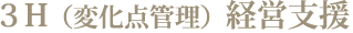 3H(変化点管理)経営支援